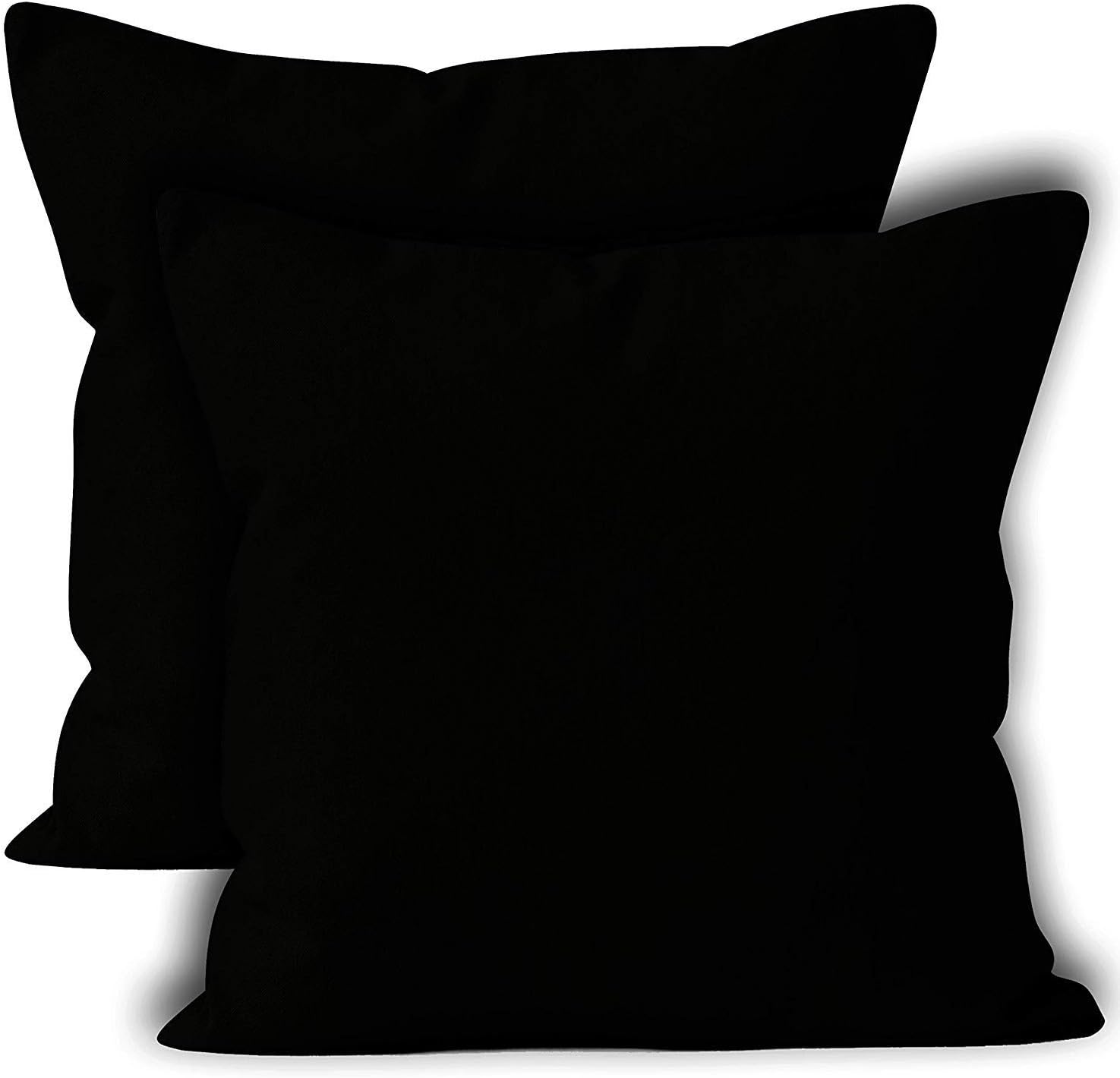 Encasa XO Cotton Throw Pillow Covers Set of 2 I 24x24 in (60x60 cm)