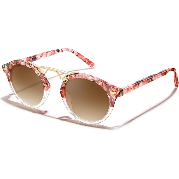 CARFIA Retro Trendy Pilot Sunglasses for Women Polarized UV  display picture 3