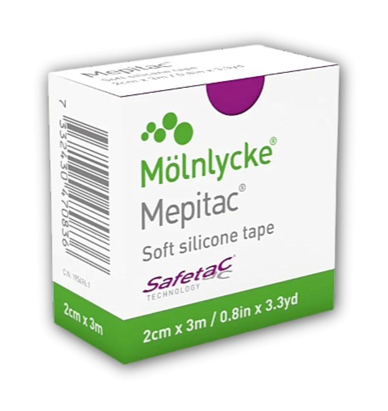 Fleming Medical FA89/1 Mepitac Silicone Dressing Tape, 2cm x 3cm