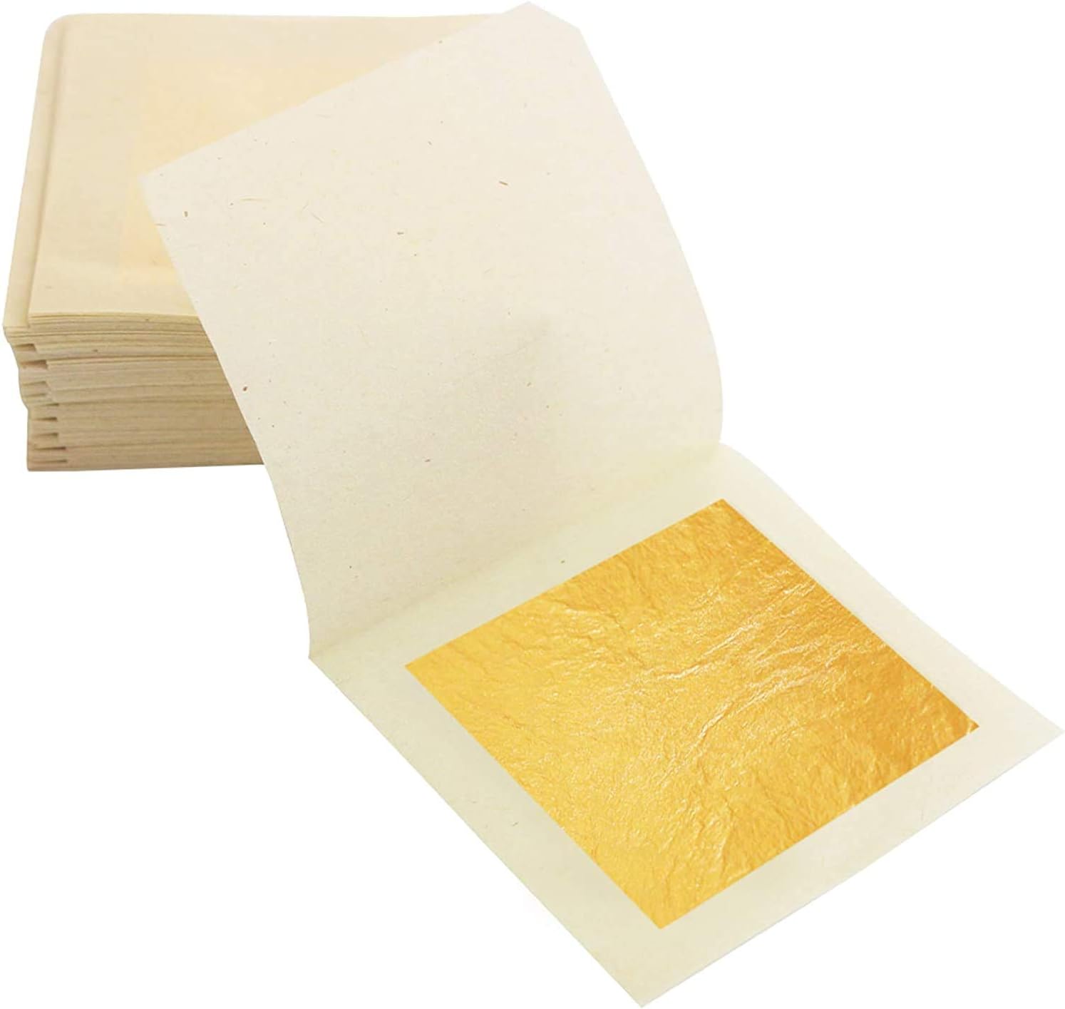 KINNO 24K Edible Gold Leaf Sheets, 10 Sheets 1.7