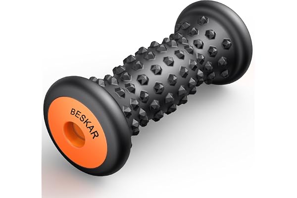 BESKAR Foot Massage Roller for Plantar Fasciitis Relief, Portable Foot Roller to Deep Tissue Muscle Massage, Foot Arch and He