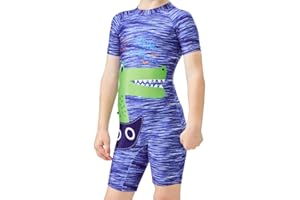 karrack Boys' Swimwear One Piece Kids Zipper Swimsuit UPF 50+ Sun Protection Bathing Suits