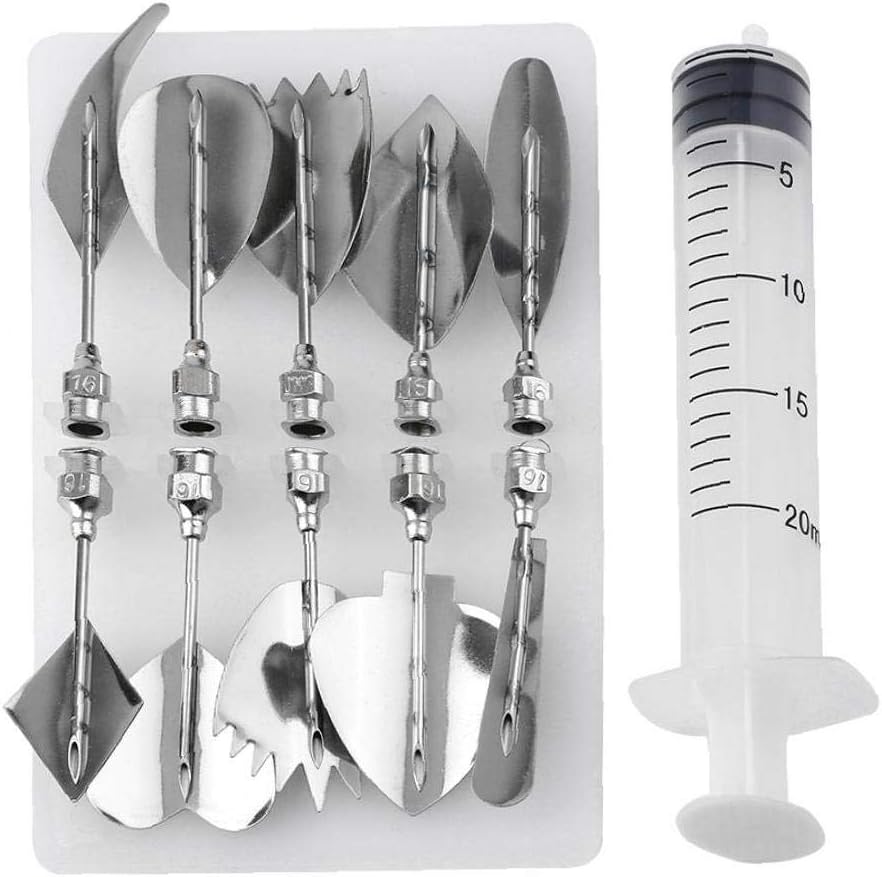 MICHAELA BLAKE Stainless Steel Tools 3D art cake Syringe nozzle gelatin jelly art tools Jello flowers in September Gubbins