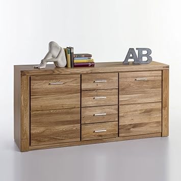 Sideboard TABER Wildeiche teilmassiv natur geölt