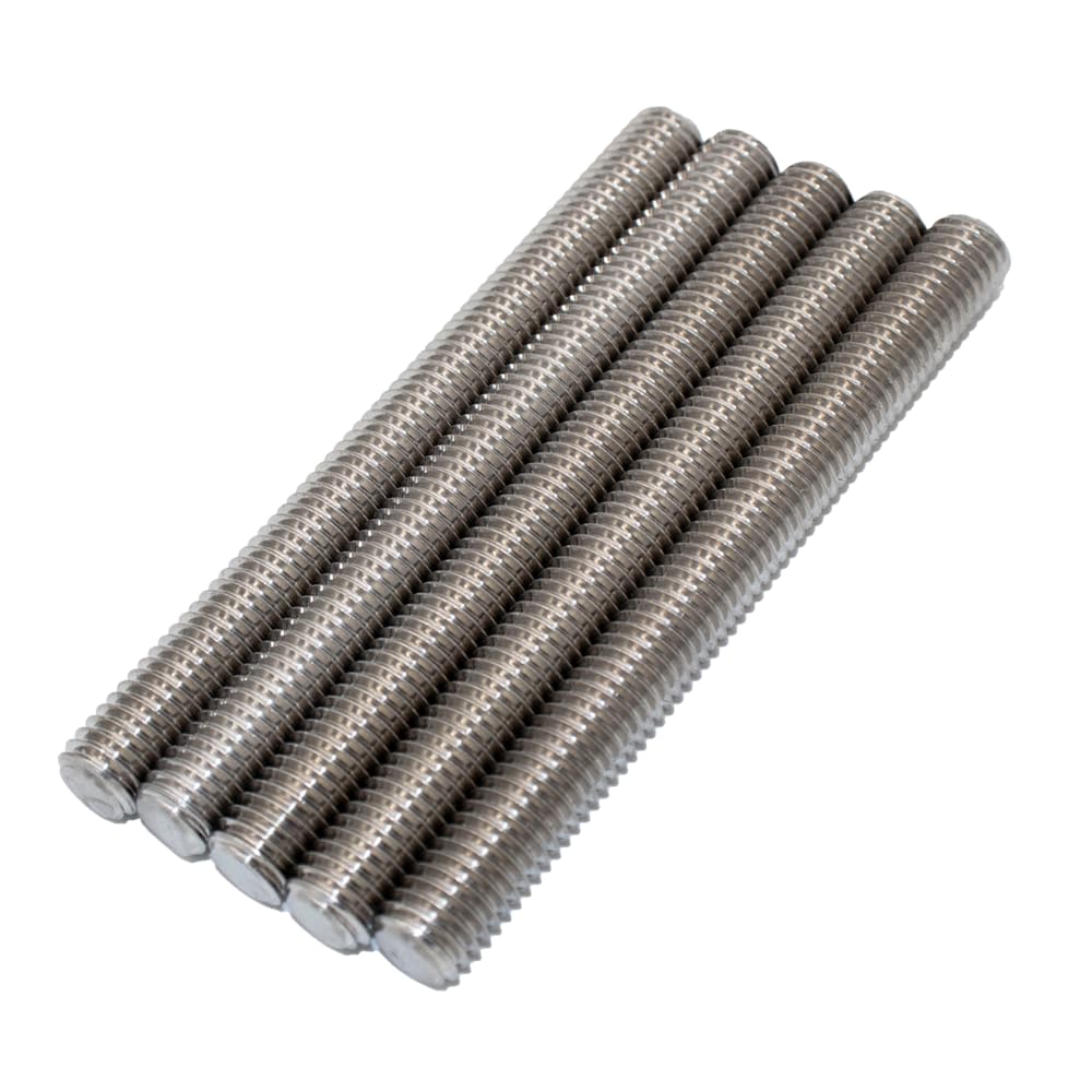 Photo 1 of 1/2"-13 Fully Threaded Rod Studs 5 Pack 5" Long Threaded Screw 304 Stainless Steel Right Hand Threads All Threaded Rod Studs for Anchor Bolts Clamps Hangers U-Bolts