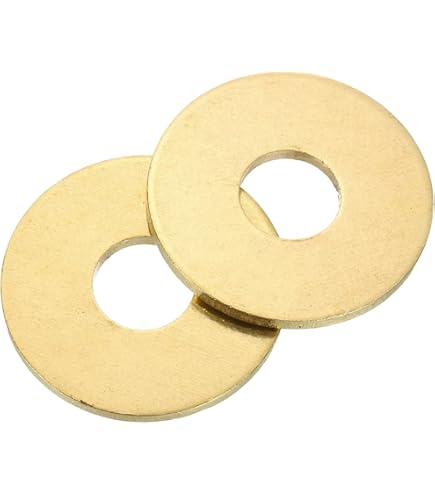 40Pieces M6 Copper Washers Flat Ring Sump Plug Oil Seal