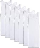 Fruit of the Loom Boys 8-Pack White 100% Cotton