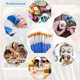 Anezus 50 Pcs Small Flat Paint Brushes for Kids Craft Detail Painting view 5