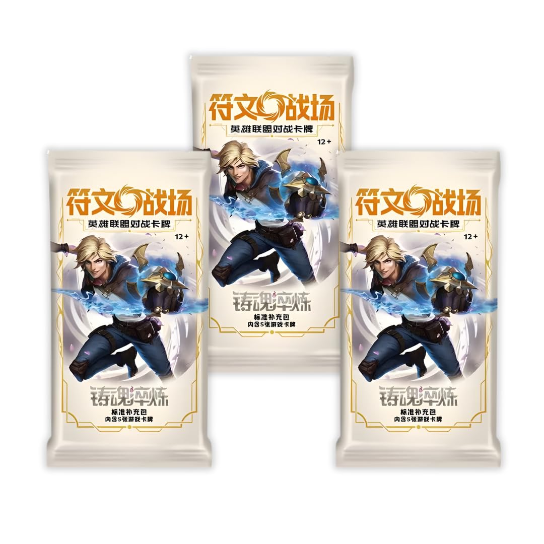 Riftbound Spiritforged Chinese Slim Booster Pack of 3 of 5 Cards | Official and Original | 15 Cards in Total