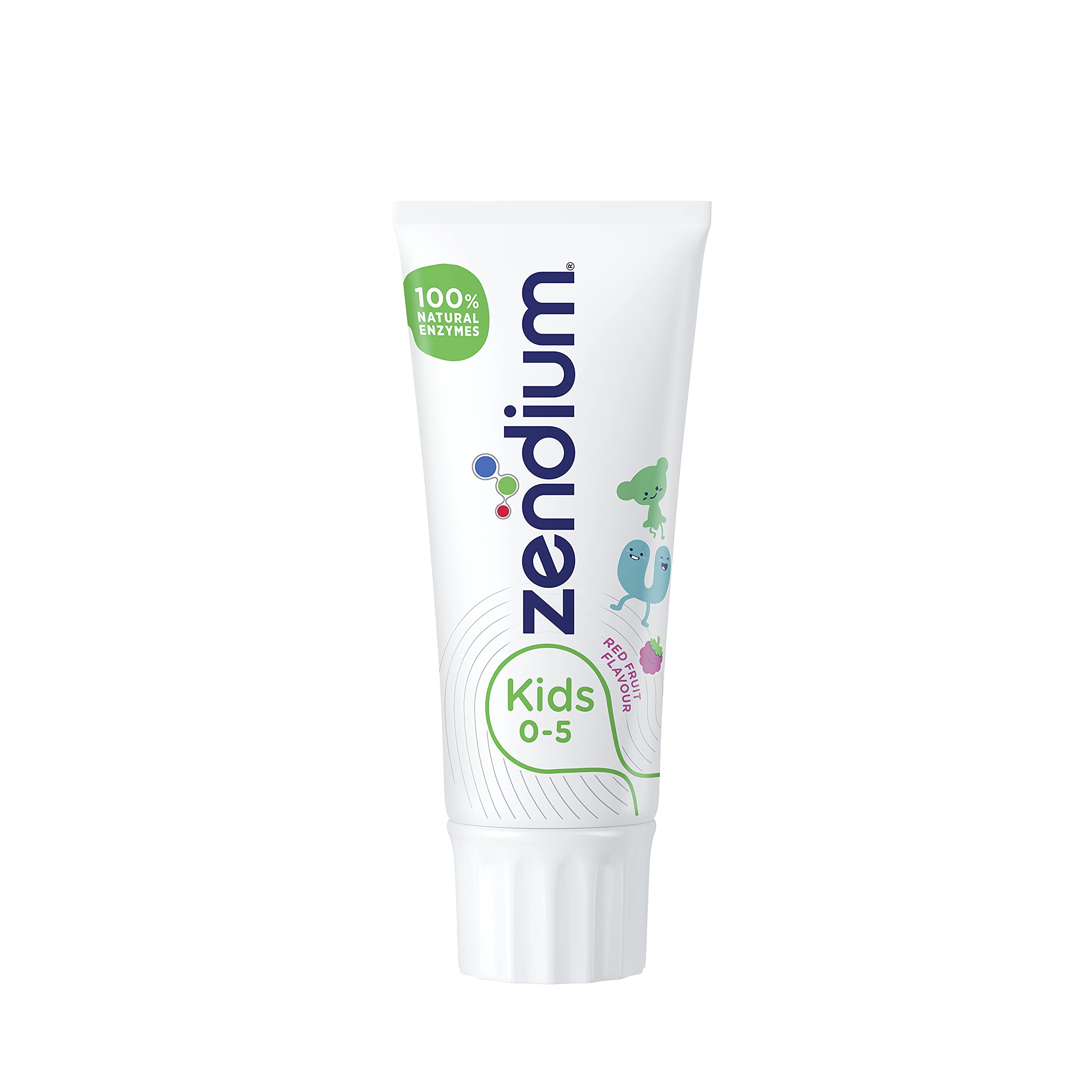 Zendium Kids Toothpaste 50ml - contains natural antibacterial enzymes - natural protection for milk teeth (0-5 years) - SLS free