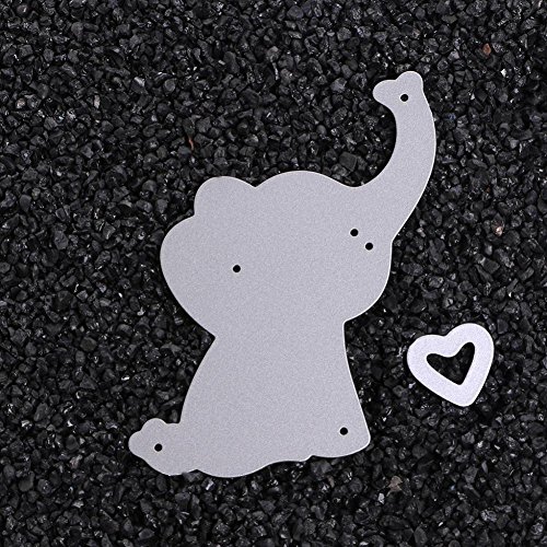 LIYUDL Metal Cutting Dies Stencil Template Mould for DIY Scrapbook Album Paper Card Craft Decoration New(Elephant Baby)