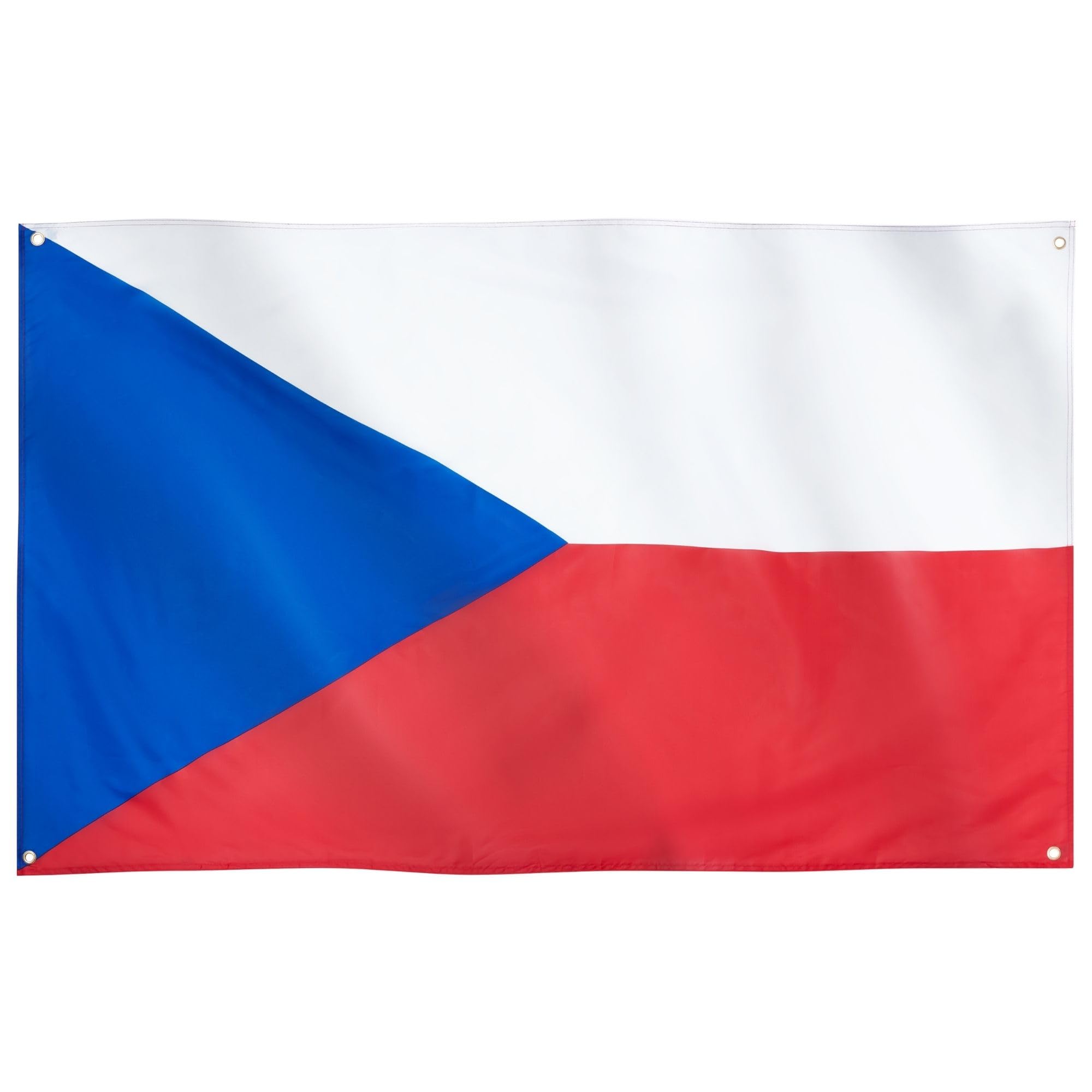Runesol Czechia Flag, 91x152cm. 3ft x 5ft, 4 Grommets, Eyelet In Every Corner, Czechoslovakia Flag,Czech Republic Flag, Premium Flags, Inside, Outside, Vivid Colours, VE Day — image 1