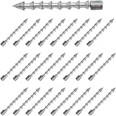 Reaction Tackle Nail Weights for Bass Fishing - Insert Pencil Sinkers for Wacky Rig, Neko Rig and Soft Plastic Lures - Freshwater and Saltwater - 25-Pack