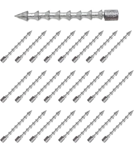 100pcs Mixed Nail Weights Sinkers - 6 Sizes (1/6oz To 1/50oz), Lead Insert Weights For Soft Plastic Lures