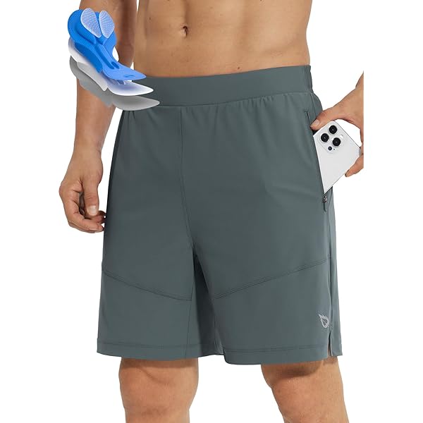 Pockets Baleaf Hiking Bike Shorts Men's Mountain Bike Shorts 3D