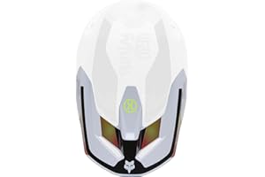 Fox Racing V1 Helmet Motocross Dirt Bike Visor, White Hello Future, Small/Medium