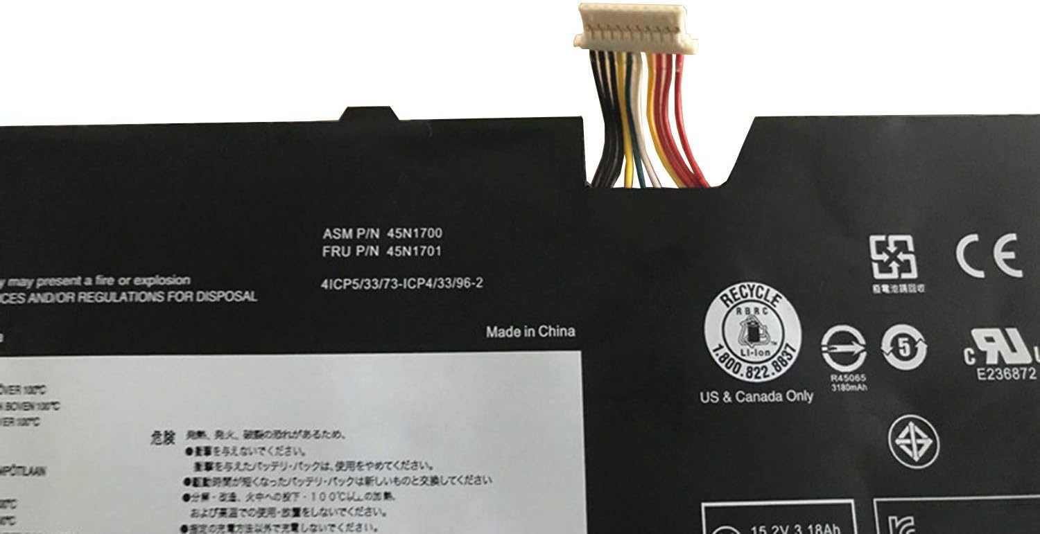 45N1700 45N1701 45N1702 45N1703 Laptop Battery Replacement for Lenovo ThinkPad X1 Carbon 2nd Gen 2014 Series (15V 45Wh 2990mAh) - Image 4