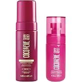 Coco &amp; Eve 1 Hour Tan Bundle - Streak-Free, Fast-Drying, Vegan - Pack of 2 | Express Self Tanning Mousse &amp; Face Tanning Micromist, Sunless Natural Glow, Included Hyaluronic Acid &amp; Antioxidants