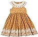 Sharequeen Girls Sleeveless Dress, Children Dress for Flower Lace Rose Embroidery Cotton Ruffle Design Swing Party Dresses