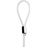 STAS Looped End Cord Clear Nylon - 10 pack &ndash; Perlon Picture Cable Wire For Picture Hanging Hooks and Picture Rails (59" length, 2mm diameter)