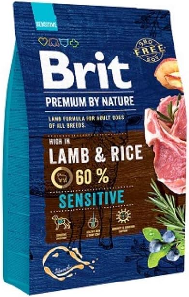 brit premium sensitive lamb & rice