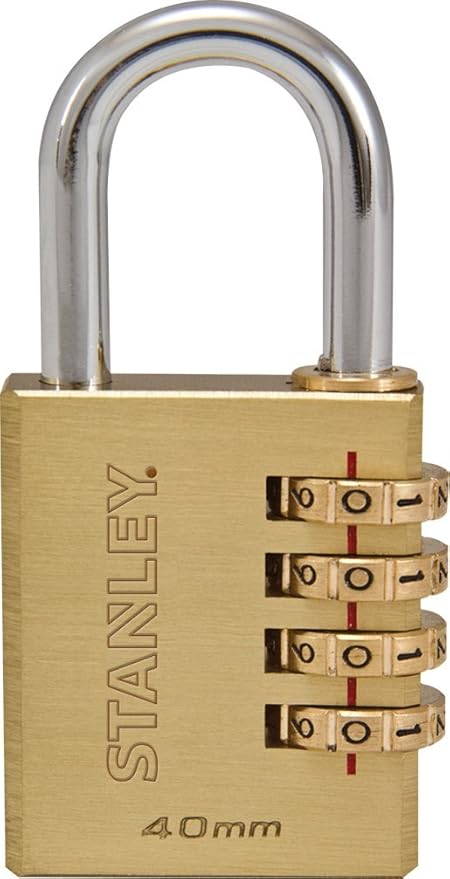 Stanley Cadenas Laiton Solide A Combinaison 40mm 4 Chiffres S742 053 Amazon Fr Bricolage