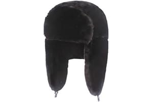 Brcus Women Russian Ushanka Trapper Pilot Aviator Cap Winter Windproof Ski Hat