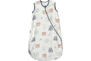 bc babycare Baby Sleep Sack 12-18M 100% Soft Organic Cotton Baby Sleeping Bag 2-Way Zipper Large Size and Space Confortable Sleeveless Wearable Blanket 29.4-33.4 Inch