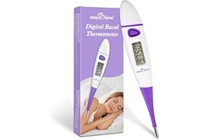 Easy@Home Digital Basal Body Thermometer: Accurate Oral Temperature BBT Thermometer with Premom Fertility Tracker App - 1/100
