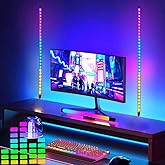 ZOKON 2PCS Computer TV Voice-Activated Pickup Rhythm Light Music Sync Color Changing RGB Led Strip Built-in Mic,Bluetooth App