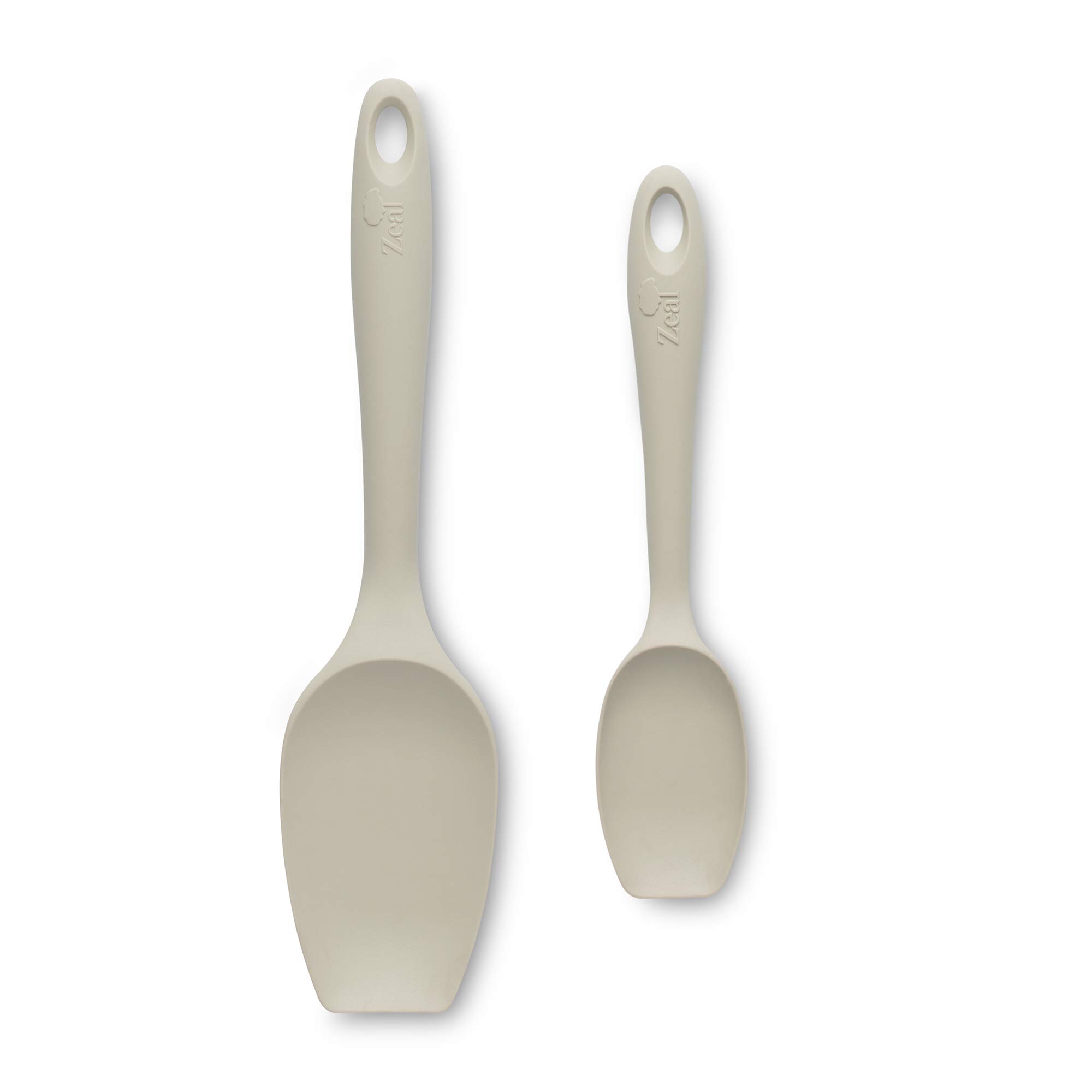Zeal JSET1C Non-Stick Silicone Large & Small Spatula Spoon-Cream