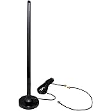 8 dBi Antenna for AT&T 340U (Beam), AC815S (Unite), Verizon MiFi U620L, 6620L, 7730L, Jetpack AC791L, Zing 771S and many other devices - External High Gain Magnetic 3G/4G/LTE Antenna w/ TS9 Connector