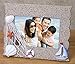 Beach Picture Frame with Sailboat Starfish & Shells - Sand Texture Background - Nautical Bathroom Decor - for 4x6 Photo