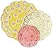Talking Tables Pack of 24 Floral Paper Doilies - Ideal for Afternoon Tea Party, Birthday, Baby / Bridal Shower or Wedding Tables Truly Scrumptious, Assorted Sizes, Pink Cream Yellow, Pack of 24, 3 Sizes (TS3-DOILY)
