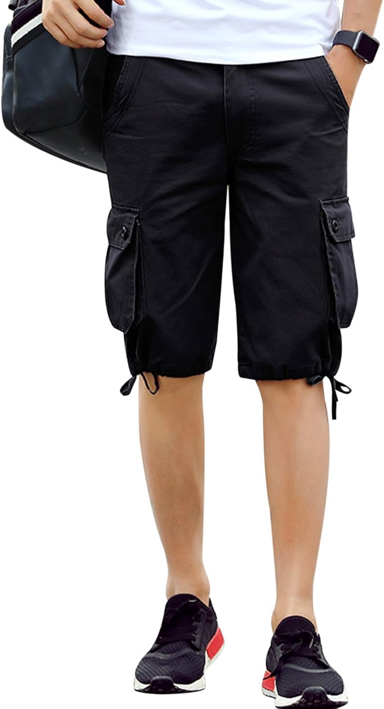slim cargo shorts