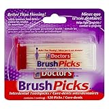 The Doctor's BrushPicks Toothpicks, picks, 120 Count (Pack of 12)