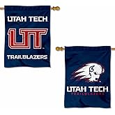 Utah Tech Trailblazers Wordmark Double Sided House Banner Flag