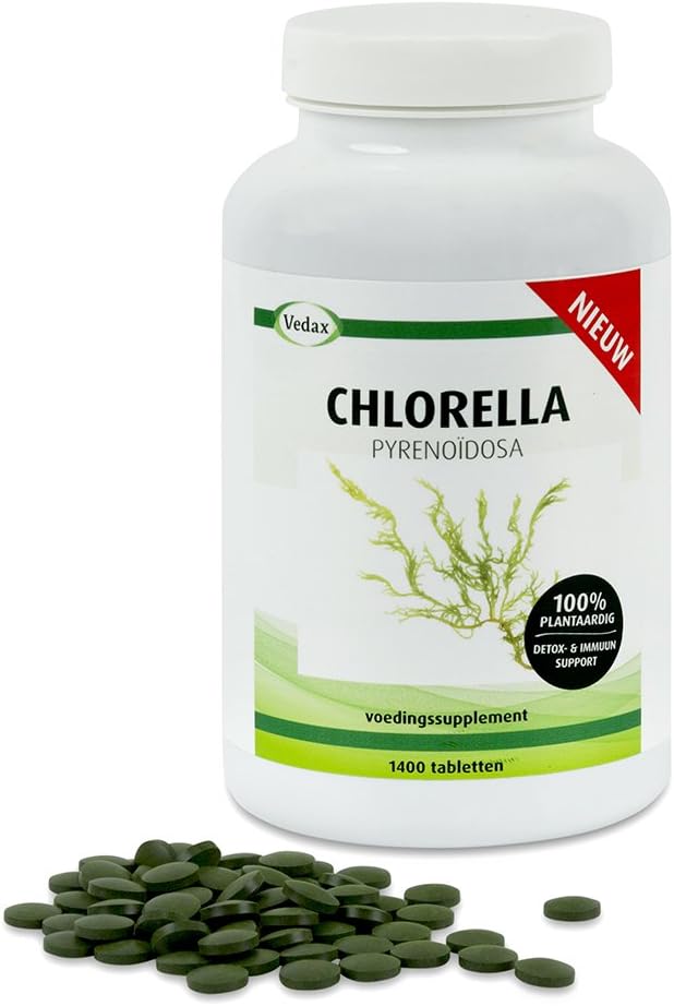 Vedax Chlorella Pyrenoidosa Supplements, 1400 Tablets