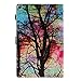 TiKeDa Case for Amazon Fire HD 10 Tablet (Compatible with 7th and 9th Generations, 2017/2019 Releases)- Premium PU Leather Stand Cover with Auto Wake/Sleep (Color Tree)