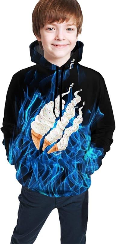 ice cream flame hoodie