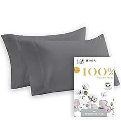 Carressa Linen 100% Organic Cotton Pillowcases Set