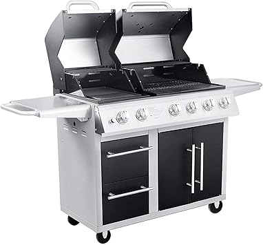Amazon.com: Gas Grill and Griddle Combination Outdoor ...