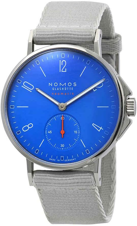 Nomos AHOI Neomatik Automatic Blue Grey Textile Dial Watch 562