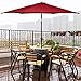 Giantex 10ft Outdoor Patio Umbrella, Market Table umbrella w/Tilt Adjustment and Crank, 180G Polyester, Garden Canopy for Deck Backyard Pool Indoor Outdoor