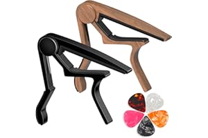 Guitar Capo for Acoustic, Classical, Electric Guitars, Ukulele, Mandolin, Banjo, and other string musical instruments, Quick 