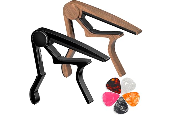 Guitar Capo for Acoustic, Classical, Electric Guitars, Ukulele, Mandolin, Banjo, and other string musical instruments, Quick