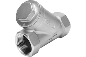 DERPIPE 1 Inch Wye Strainer 100 Mesh Screen Filter Valve - 800 WOG SUS316 CF8M