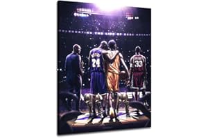 EXPOTE Kobe Poster Canvas Wall Art Print Mamba Mentality Inspirational Basketball Player Sports Home Decor Motivational Artwork For Home, Office, Gym 16X24Inch - No Framed