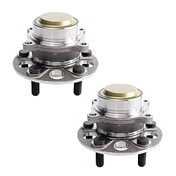 TRQ 2 Piece Rear Wheel Bearing & Hub Assembly Set