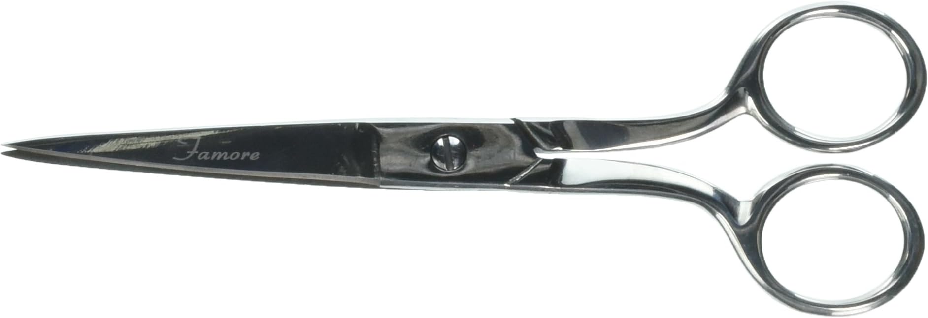 Famore Cutlery 6" Left-Handed Sharp Point Fabric Trimming Scissors, Stainless